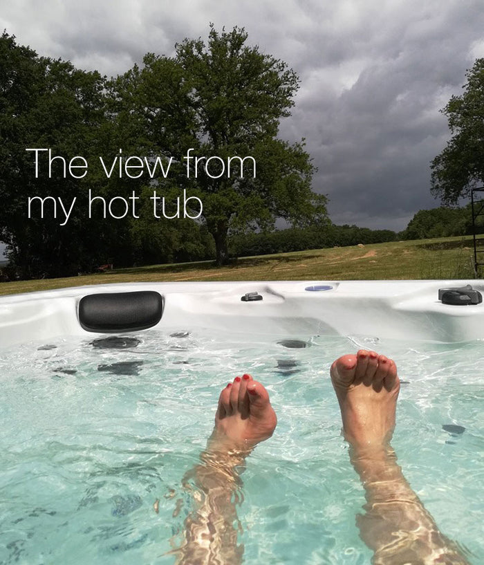 The view from my hot tub