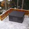 Hot tub on chalet balcony