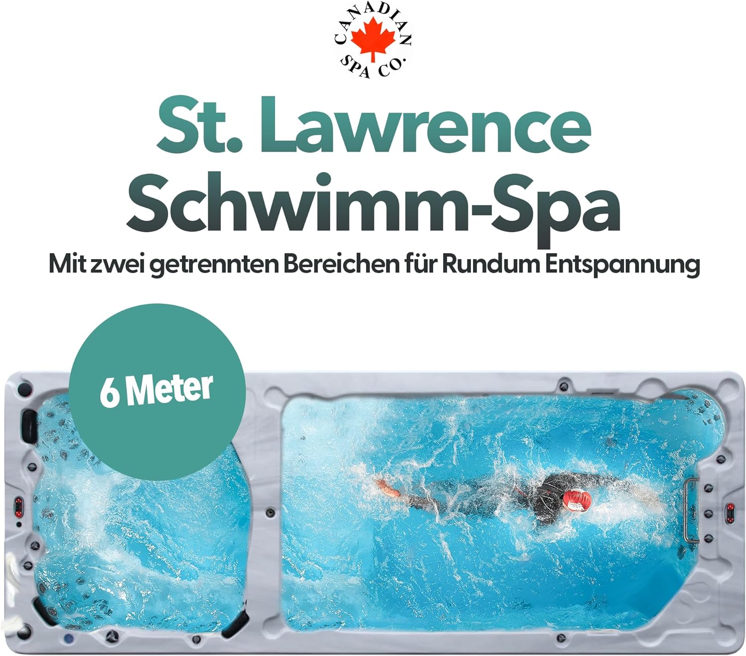 St. Lawrence 20' Dual Temperature Swim Spa