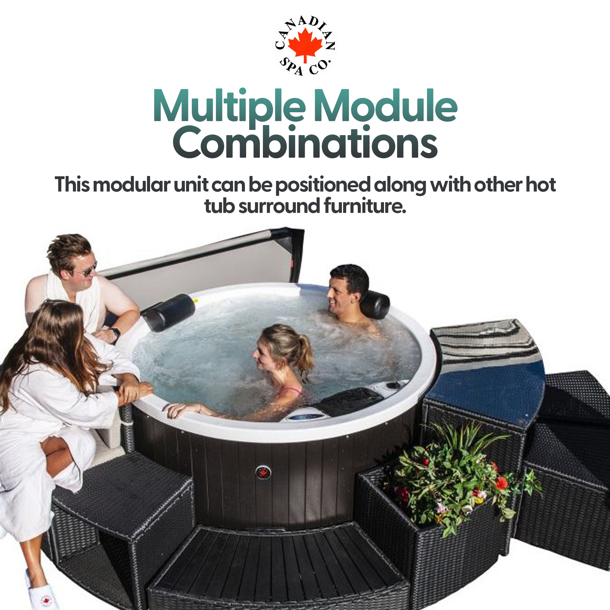 Step - Round Spa Surround Furniture