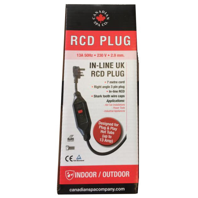 RCD In-Line With UK Plug 7m Cable