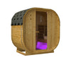 Outdoor Oval Barrel Sauna Combination Infrared/ traditional 1842/72" x1200/48" x 1945mm x 77"