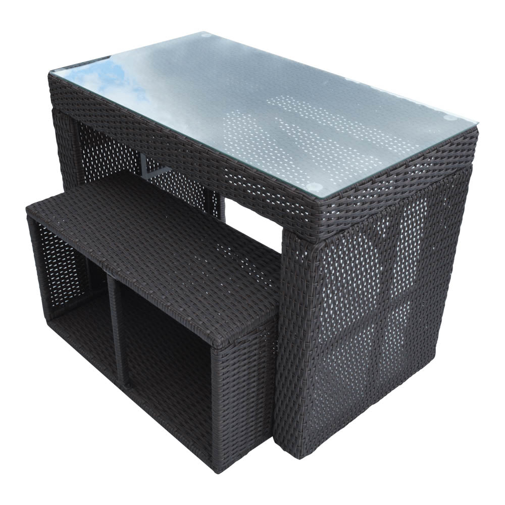 Canadian Spa Company_KF-10035_Straight Bar & Stool_Square Surround Furniture_Hot Tubs