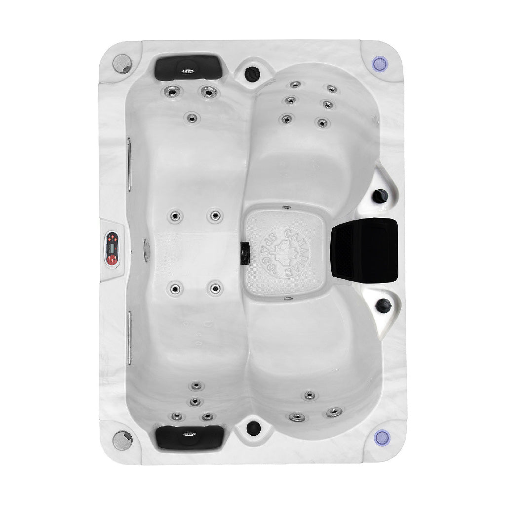Canadian Spa Company_KH-10041_Kelowna_Rectangular_Plug_&_Play_4-Person_2 Lounge_2 Seat_21-Jet Hot Tub_Blackout Insulation_UV Light Water Care