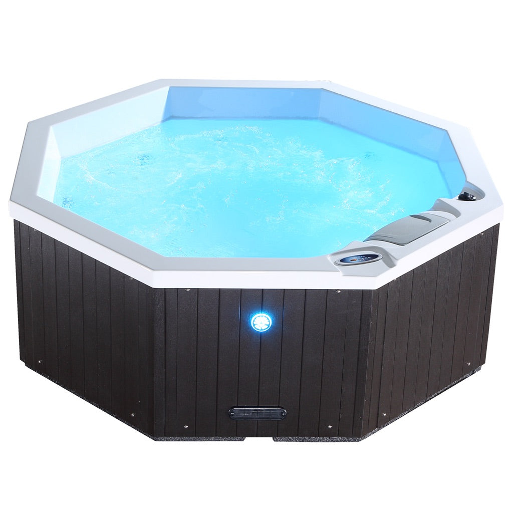 Canadian Spa Company_KH-10095_Muskoka_Octagonal_Plug_&_Play_4-Person_14-Jet Hot Tub_Blackout Insulation_UV Light Water Care_Patio Spas