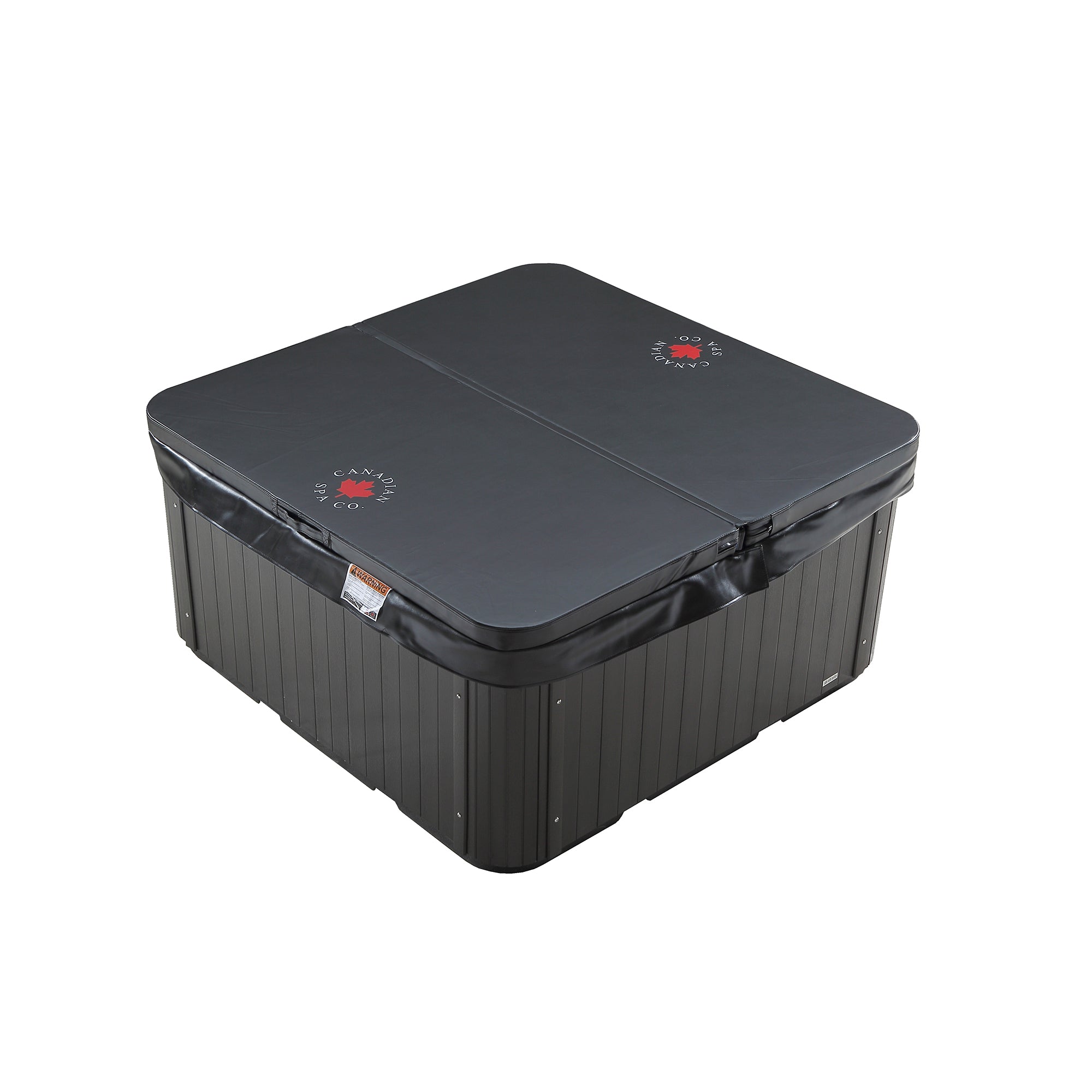 Canadian Spa Company_KH-10079_Saskatoon_Square_Plug_&_Play_4-Person_12-Jet Hot Tub_Blackout Insulation_UV Light Water Care_Patio Spas