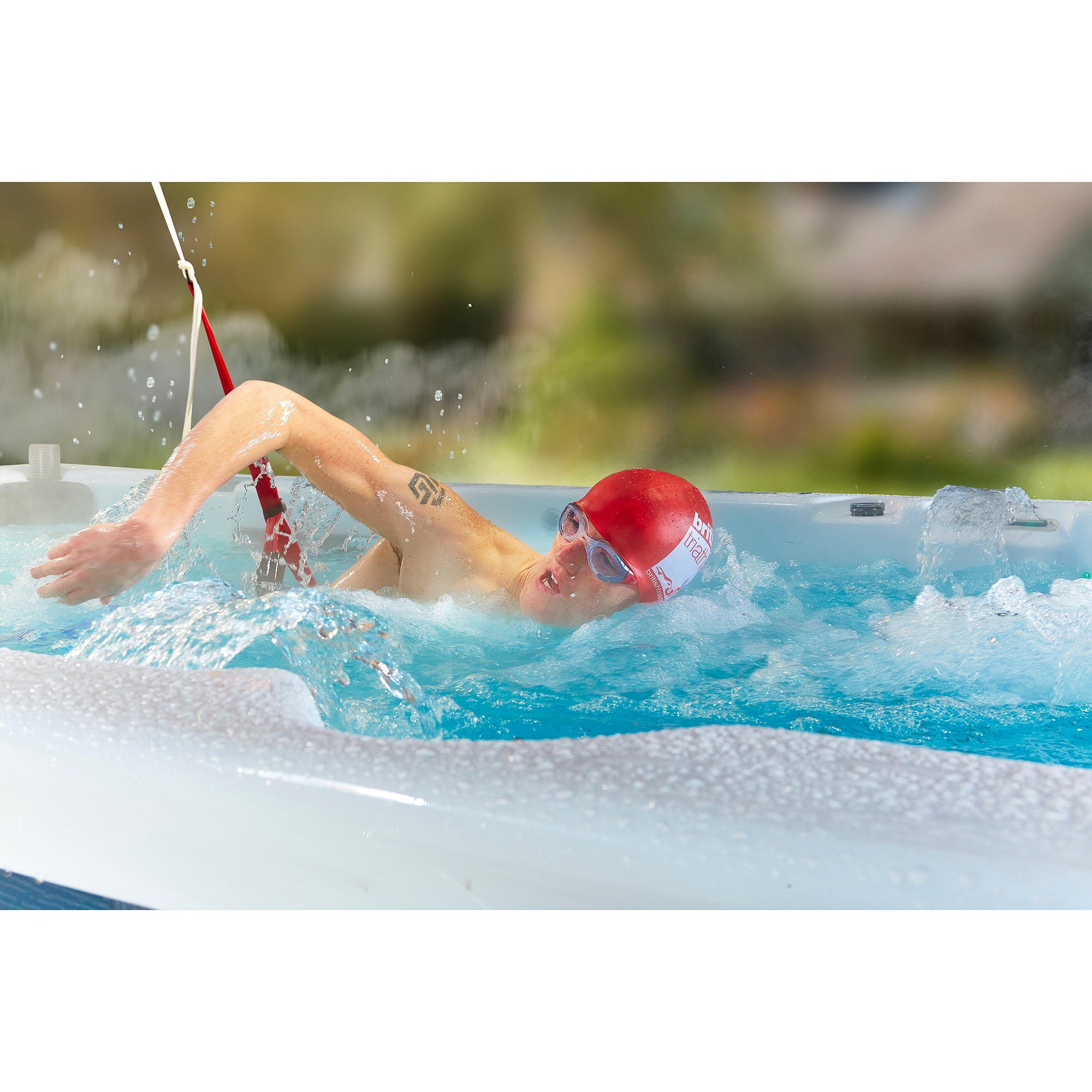 Canadian Spa Company_KS-10005_St Lawrence 16’_73 Jet_Swim Spa_Blackout Insulation_UV Light Water Care