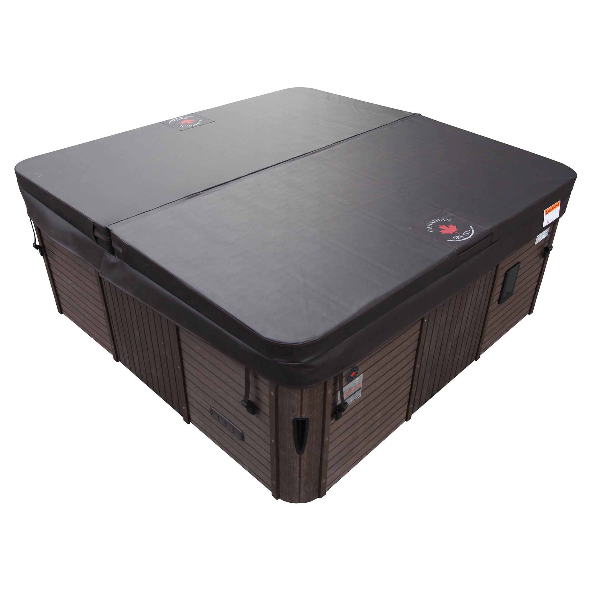 Canadian Spa Company_KH-10047_Toronto_SE_Square_6-Person_44 -Jet Hot Tub_Blackout Insulation_UV Light Water Care_Lounger