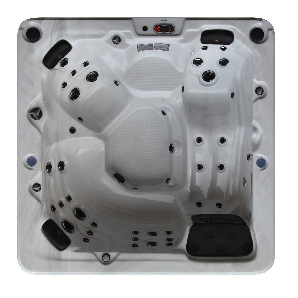 Canadian Spa Company_KH-10047_Toronto_SE_Square_6-Person_44 -Jet Hot Tub_Blackout Insulation_UV Light Water Care_Lounger
