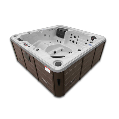 Canadian Spa Company_KH-10047_Toronto_SE_Square_6-Person_44 -Jet Hot Tub_Blackout Insulation_UV Light Water Care_Lounger